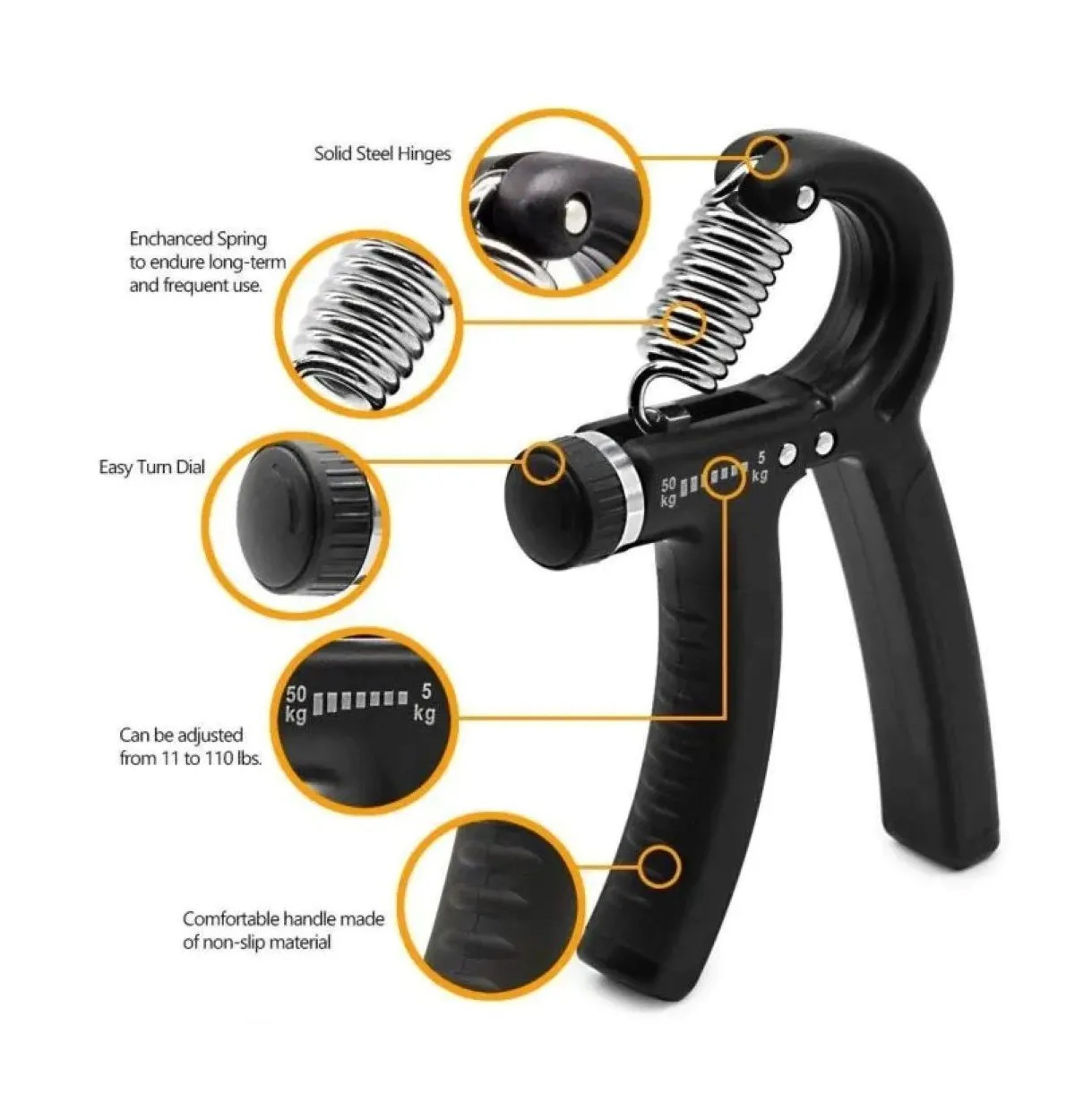 Adjustable Hand Exerciser 5-60Kg
