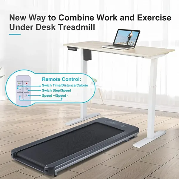 OMA-1010EB – Under Desk Walking Treadmill with Remote Control Special DC Brushless Motor - Image 2